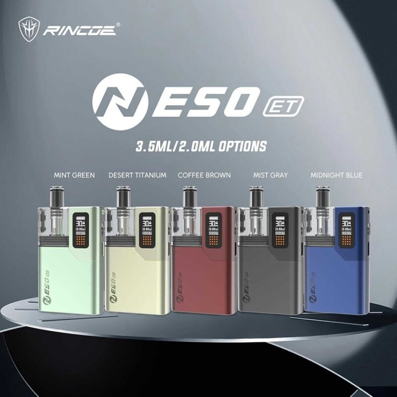 Rincoe Neso ET 小煙主機 1400mAh｜30W 可調功率｜MTL / RDL 雙模式